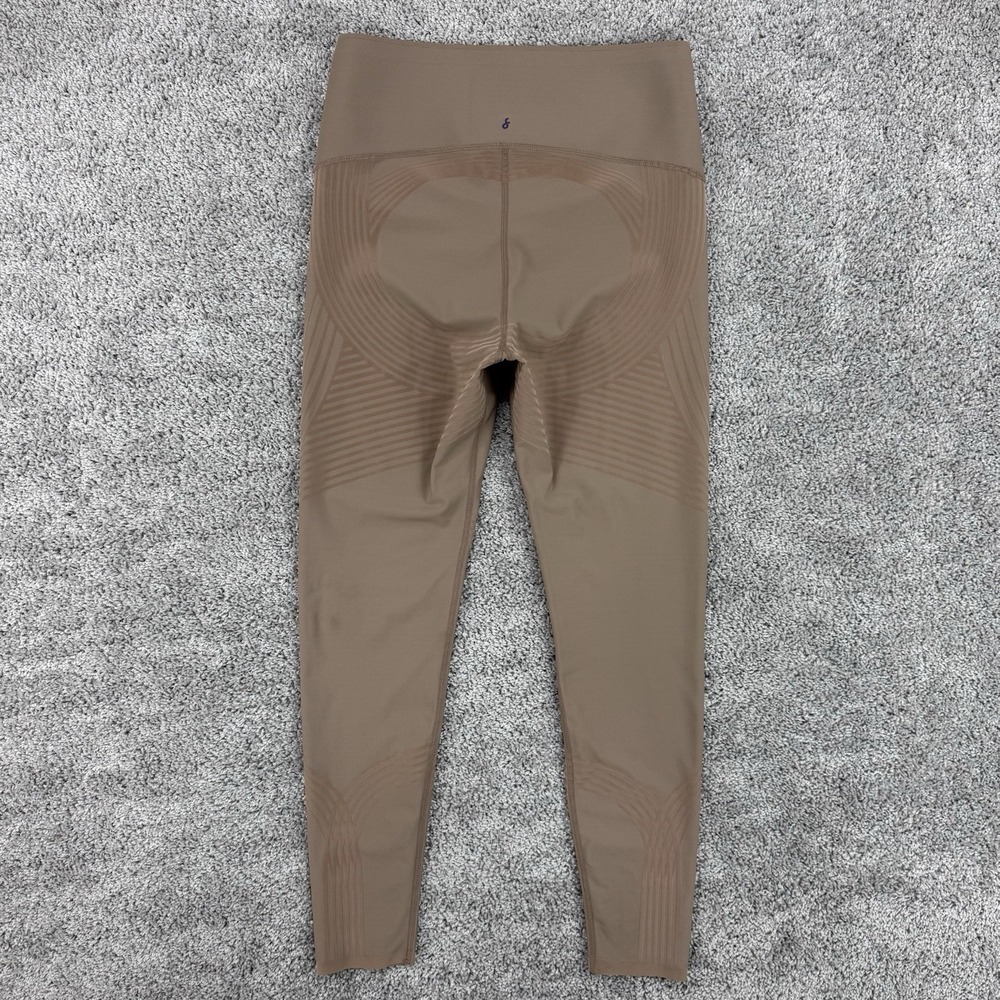Fanka Body Sculpt 7/8 Leggings Women's XL Beige Reversible Athleisure Gym Yoga